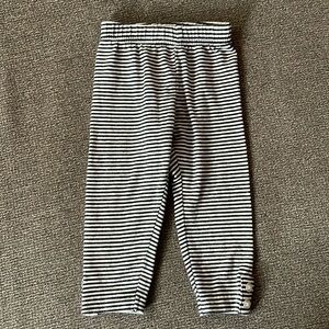 Black and White Striped Baby Pants Size 6M